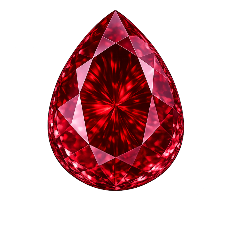 Lab Created Garnet #7, Pear