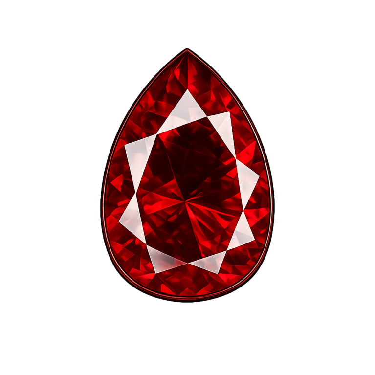 Lab Created Garnet #8, Pear