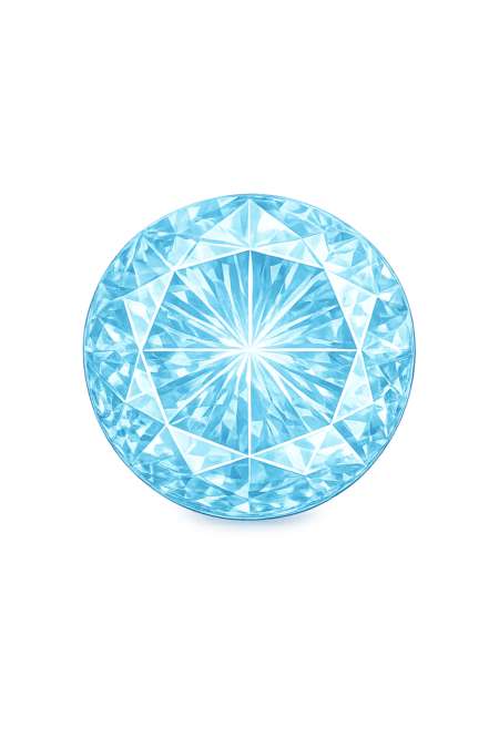 Lab Created Aquamarine #106, Round