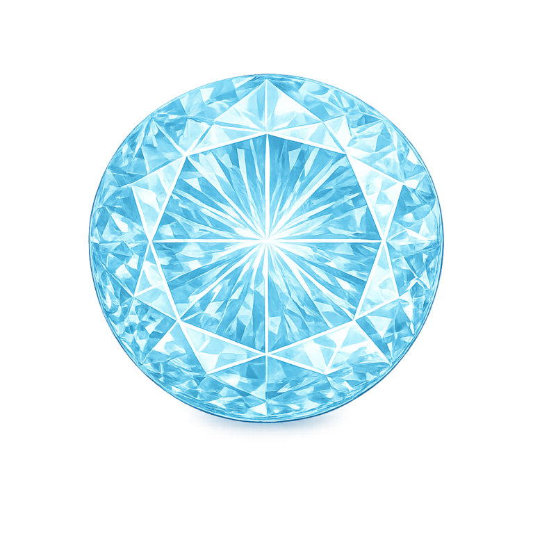 Lab Created Aquamarine #106, Round