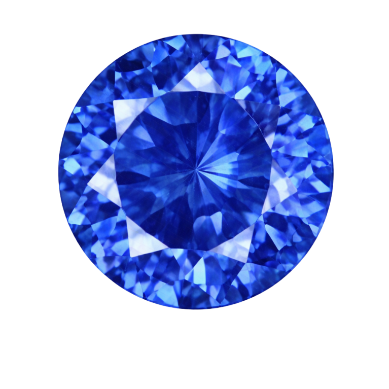 Cubic Zirconia Light Blue Sapphire AAA, Round