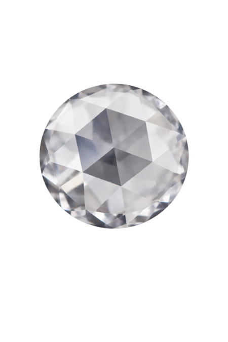 Cubic Zirconia White AAA, Round Rose Cut