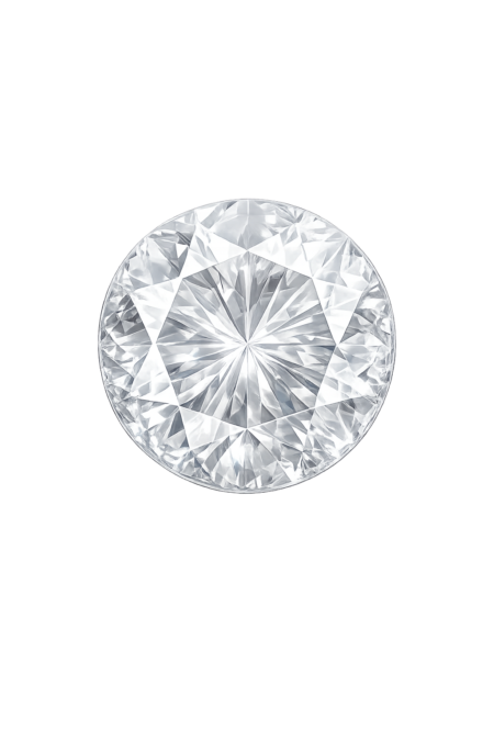 Lab Created White #12, Round