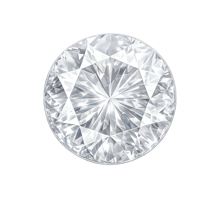 Lab Created White #12, Round
