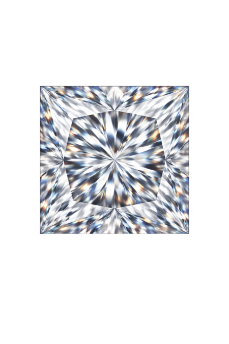 Cubic Zirconia White AAA, Square