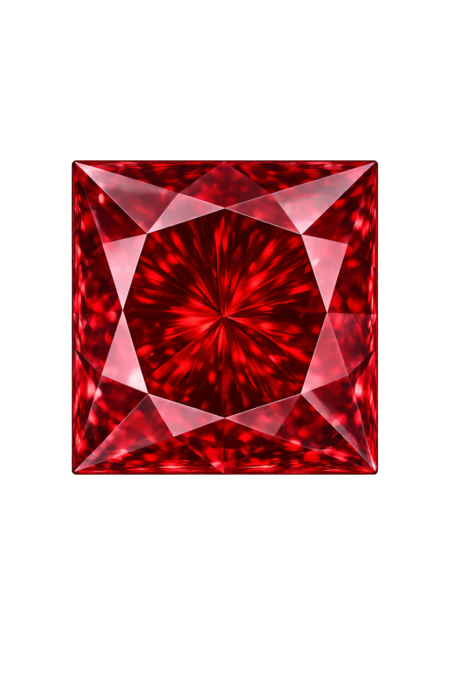 Lab Created Garnet #7, Square