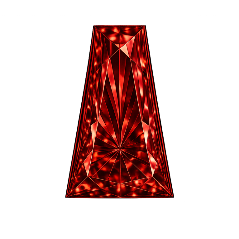 Lab Created Garnet #8, Tapper