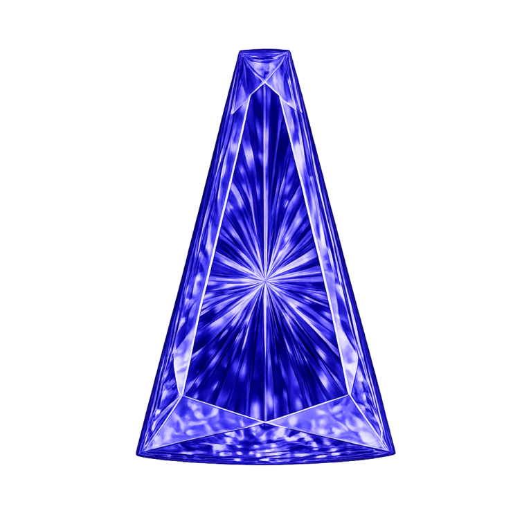 Cubic Zirconia Medium Tanzanite AAA, Tapper
