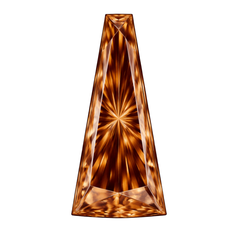 Cubic Zirconia Brown AAA, Tapper