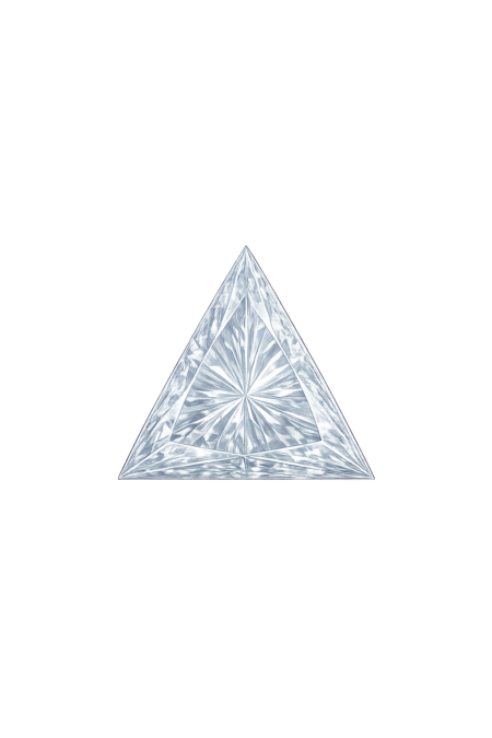 Lab Created White #12, Triangle