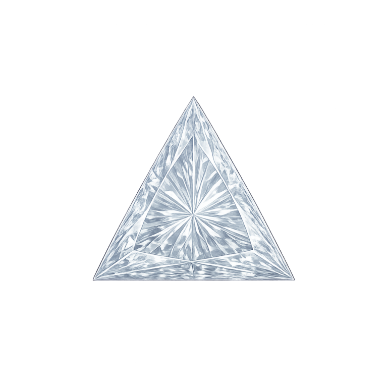 Lab Created White #12, Triangle