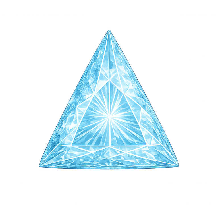 Lab Created Aquamarine #105, Triangle