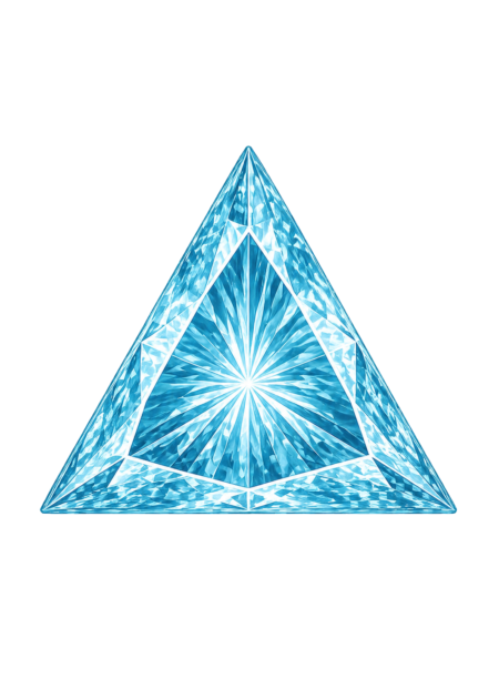 Lab Created Aquamarine #106, Triangle
