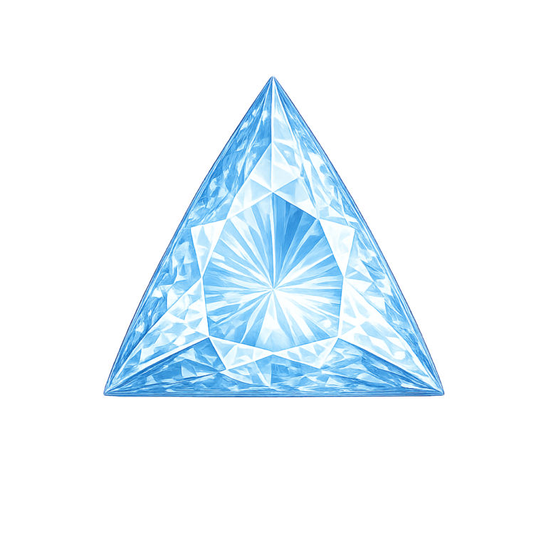 Lab Created Aquamarine #104, Triangle