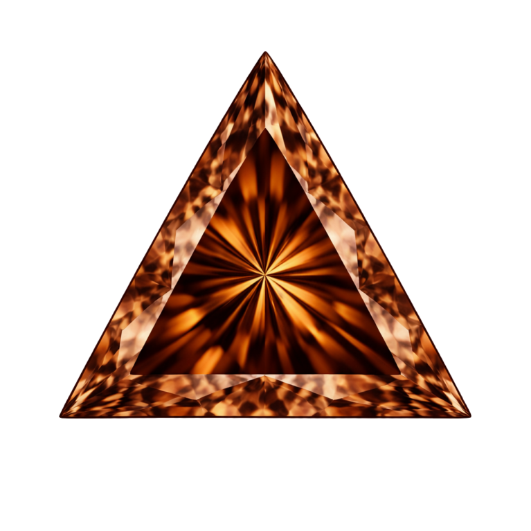 Cubic Zirconia Brown AAA, Triangle