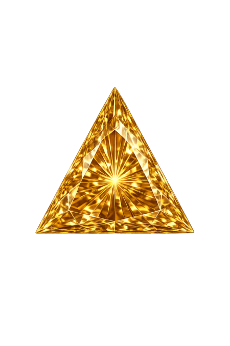 Cubic Zirconia Medium Champagne AAA, Triangle