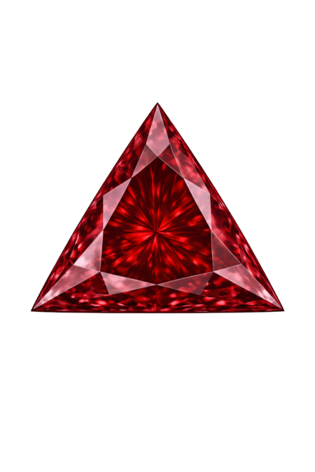 Lab Created Garnet #7, Triangle