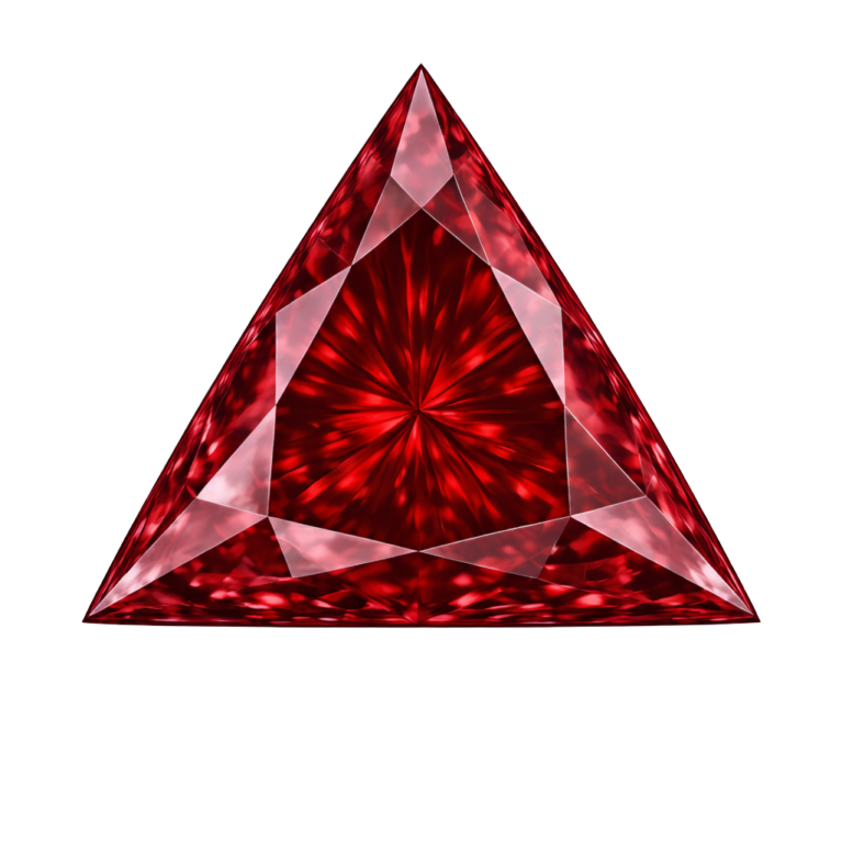 Lab Created Garnet #7, Triangle