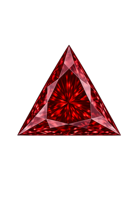 Lab Created Garnet #8, Triangle