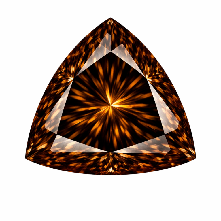 Cubic Zirconia Dark Brown AAA, Trillion