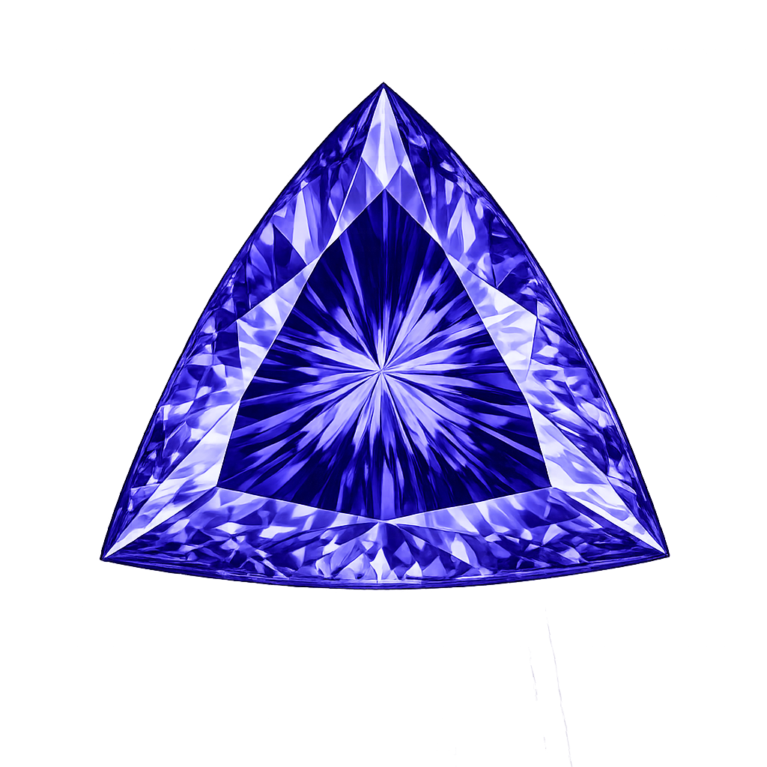 Cubic Zirconia Medium Tanzanite AAA, Trillion