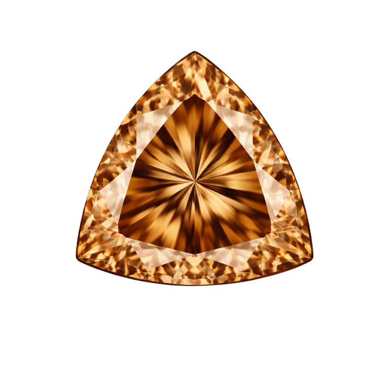 Cubic Zirconia Light Brown AAA, Trillion
