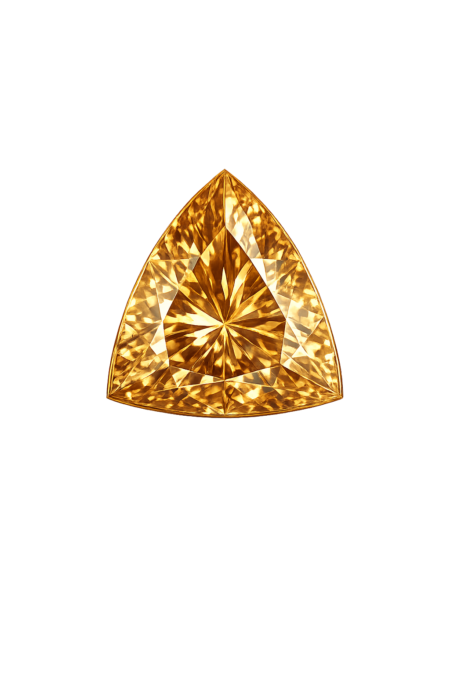 Cubic Zirconia Medium Champagne AAA, Trillion