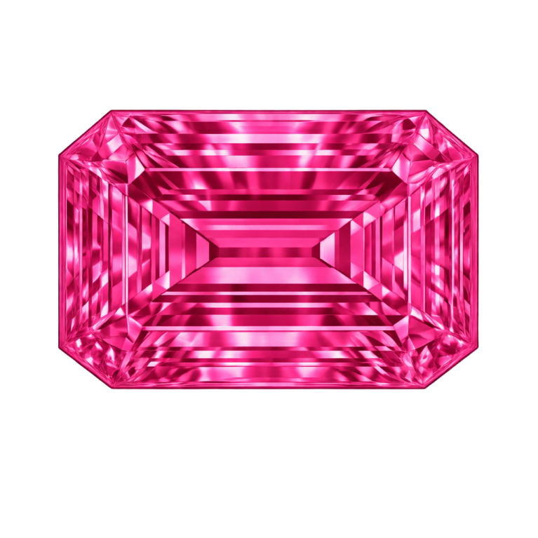 Lab Created Dark Rose #3, Octagon