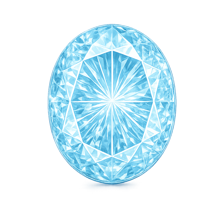 Lab Created Aquamarine #106, Oval