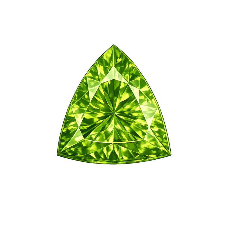 Cubic Zirconia Medium Apple Green AAA. Trillion