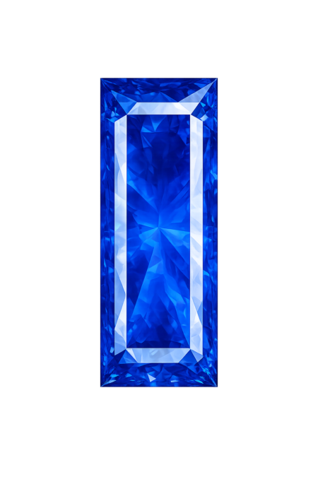 Lab Created Blue Spinel #112, Baguette