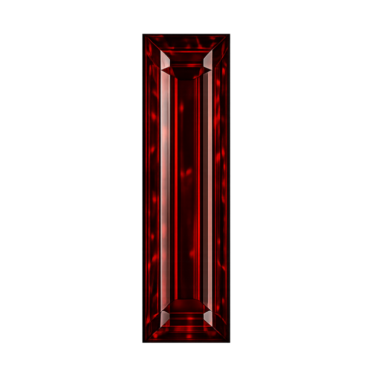 Lab Created Garnet #10, Baguette