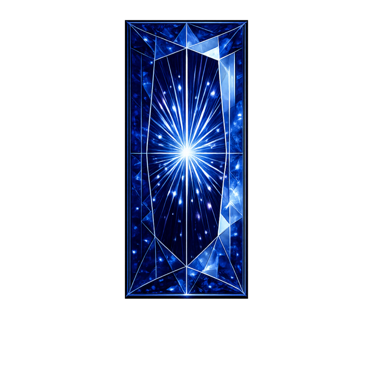 Lab Created Blue Sapphire #35, Baguette