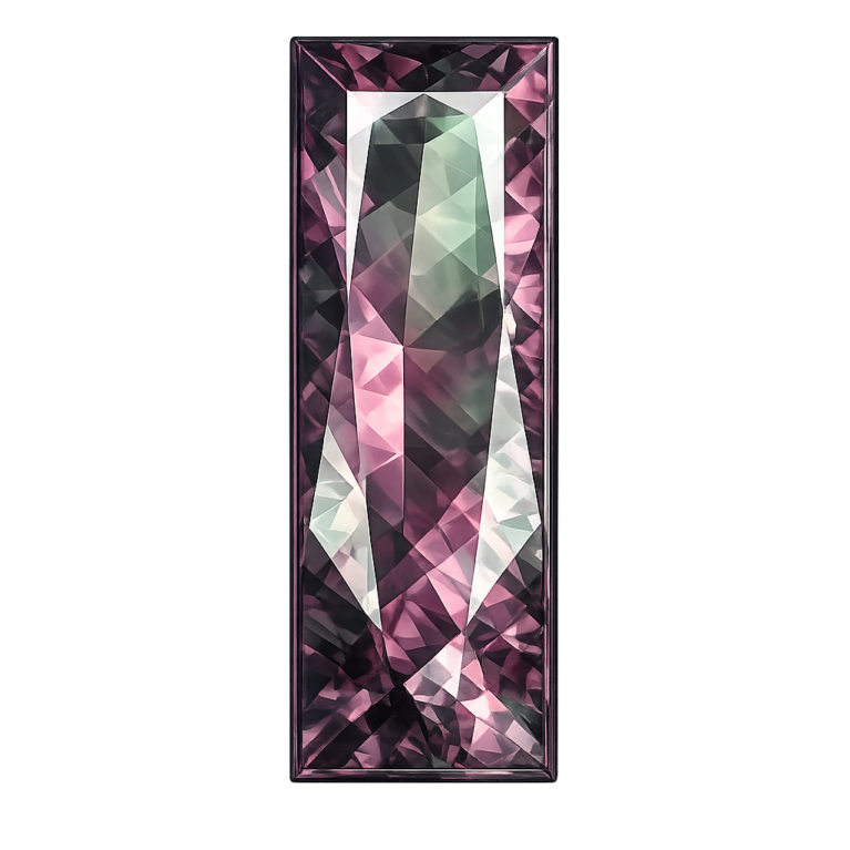 Lab Created Alexandrite #49, Baguette