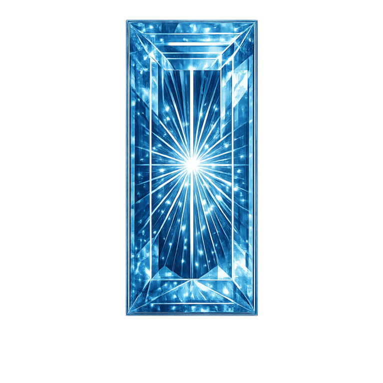 Lab Created Aquamarine #107, Baguette