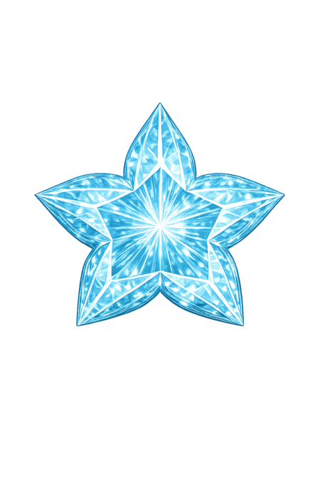 Lab Created Aquamarine #106, Flower