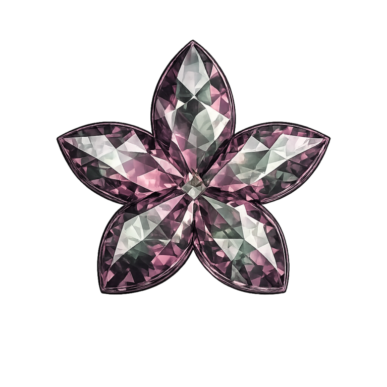 Lab Created Alexandrite #49, Flower