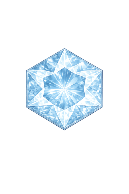 Lab Created Aquamarine #104, Hexagon