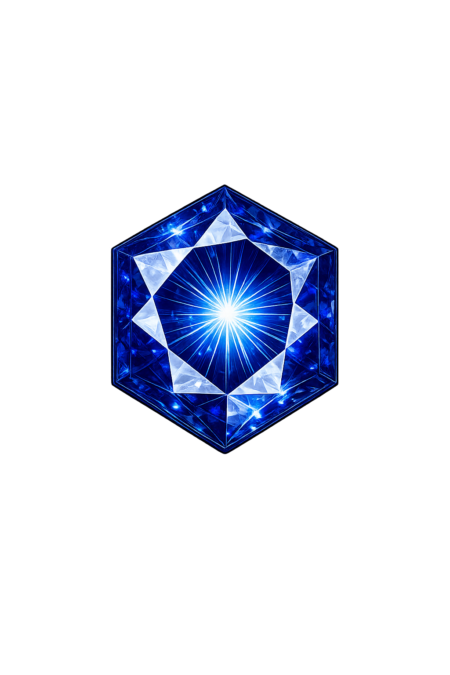 Lab Created Blue Spinel #114, Hexagon