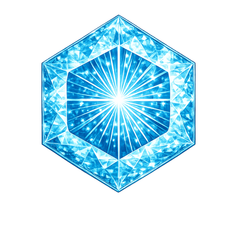 Lab Created Aquamarine #108, Hexagon