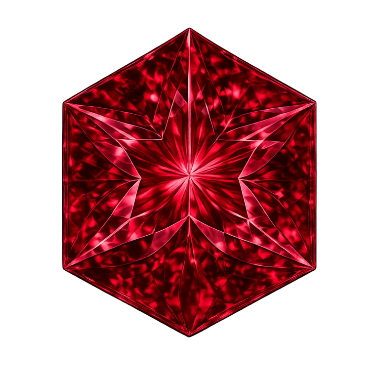 Lab Created Ruby #5, Hexagon