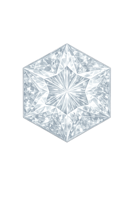 Lab Created White #12, Hexagon