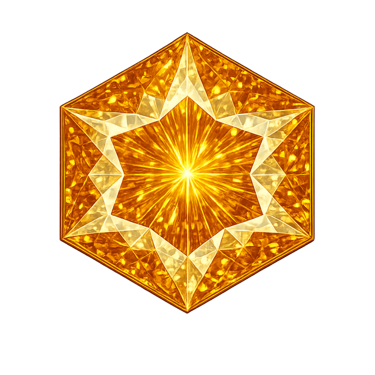 Lab Created Yellow Sapphire #22, Hexagon