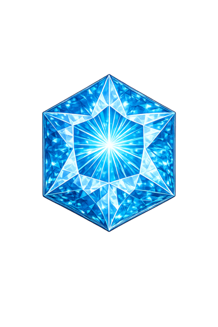 Lab Created Blue Zircon #120, Hexagon