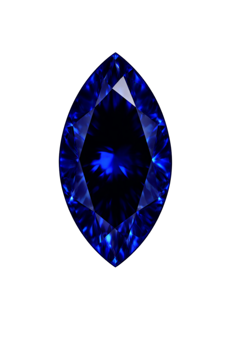 Lab Created Blue Sapphire #34, Marquise