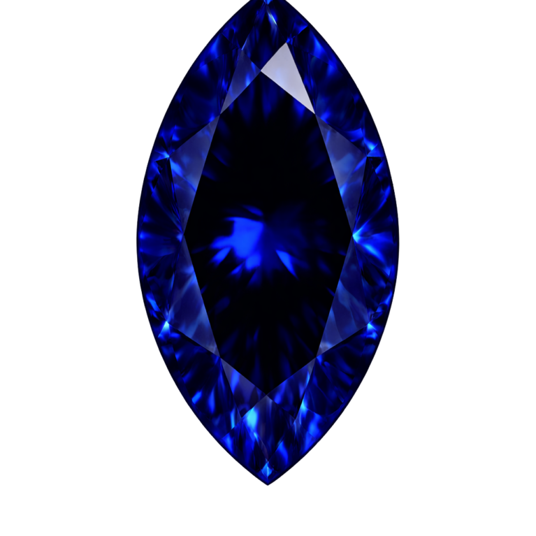 Lab Created Blue Sapphire #34, Marquise