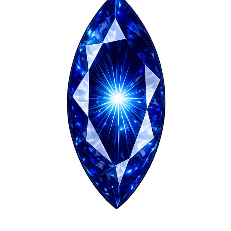 Lab Created Blue Spinel #113, Marquise