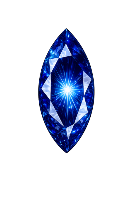 Lab Created Blue Spinel #114, Marquise
