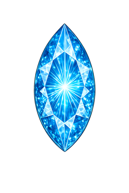 Lab Created Blue Zircon #120, Marquise