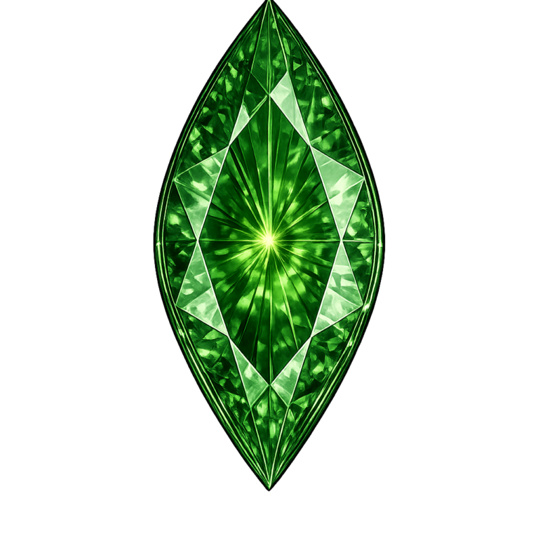 Lab Created Green Tourmaline #149, Marquise